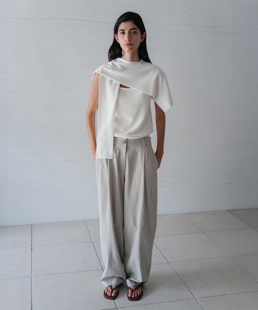 Beullaengkeulumumeon Bird Pocket Pants_Neutral Sand
