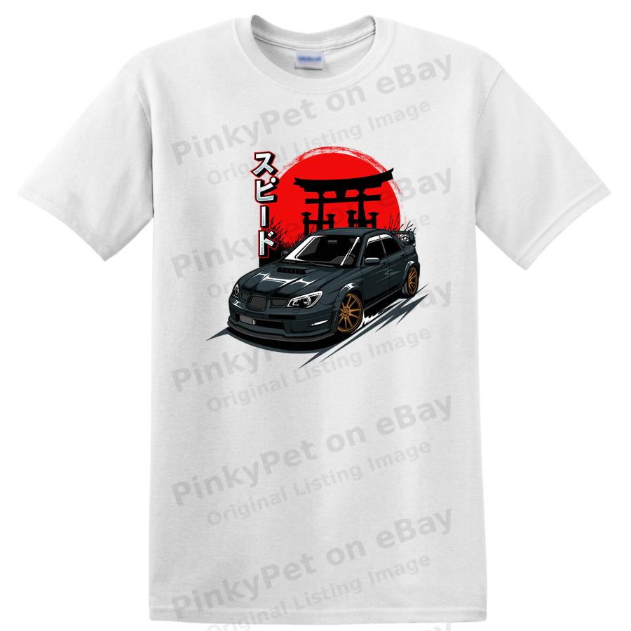 Speed Car Graphic T Shirt Japanese Style Race Tee Vintage Automotive Art