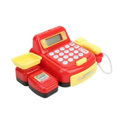 JAWL Kids' Cash Register Toy, Safe Educational Mini Cash Register Simulation Toy for Home Use, Ages 3 and Up