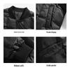 EASTERN CAMEL Men's Winter Padded Baseball Collar Bomber Jacket