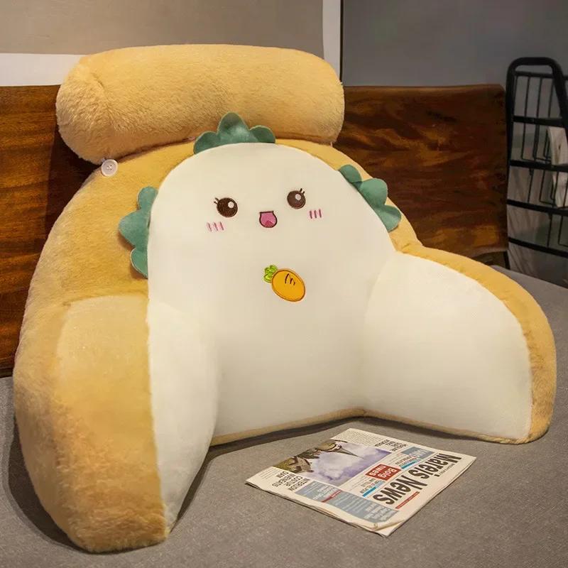 

Bedhead Cushion Large Backrest Playing with Your Phone in Bed Soft Pack Pillow Bedroom Sofa Reading To Protect Waist Cushion 60xH35cm