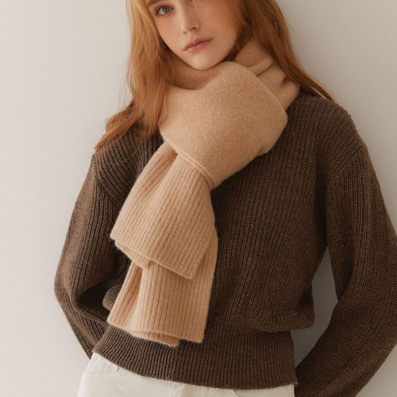 J.LARUEN Basic Knit Muffler (15 Colors)