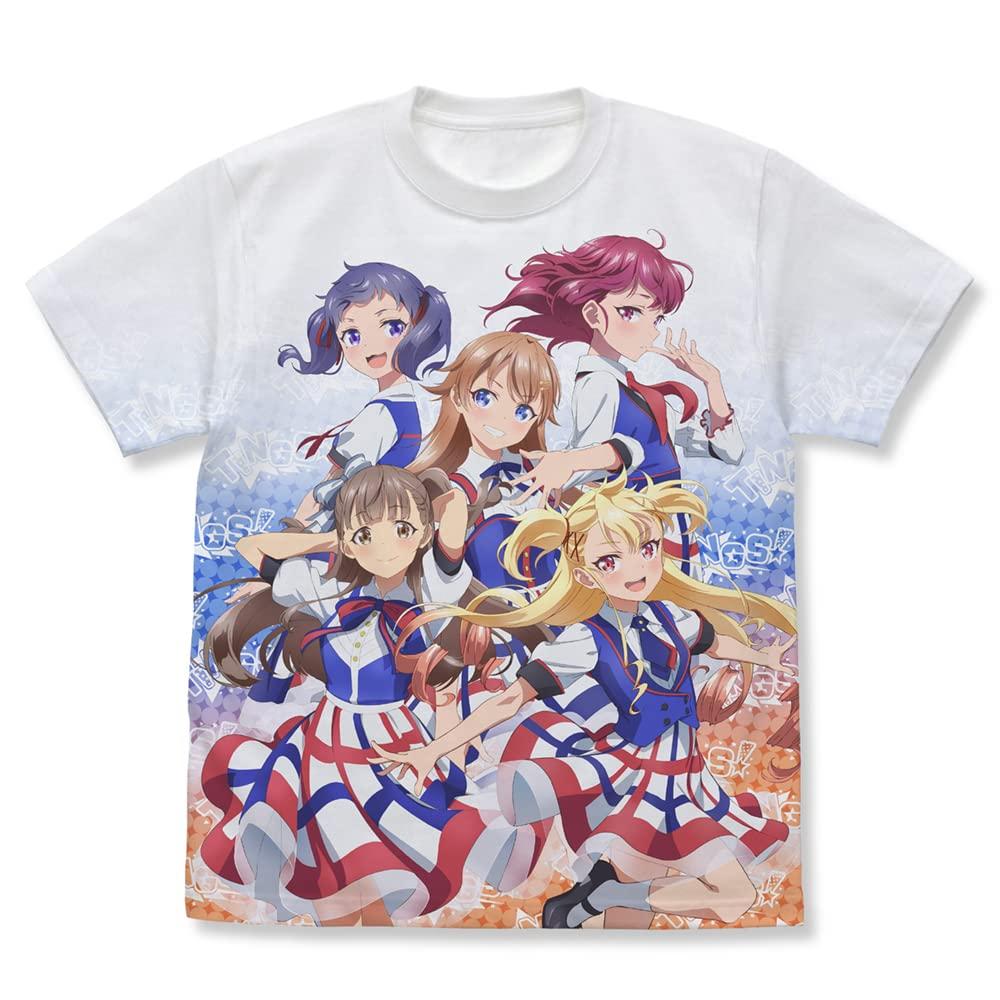 

2D Cospa Shine Post TINGS Full Graphic T-shirt WHITE M size Cotton