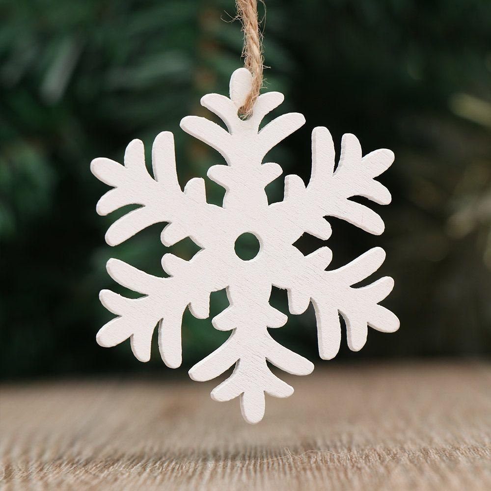 DIY Gifts Drop Pendant Christmas Tree Decoration Santa/Elk/Angel Wooden Ornaments Xmas Hanging