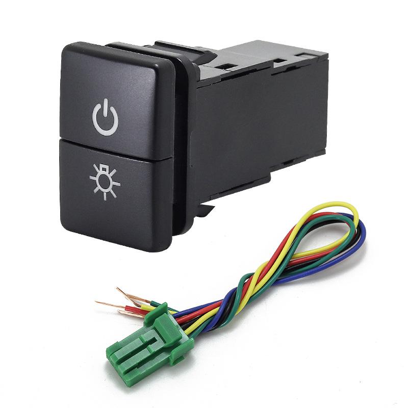 For Suzuki Jimny  Double Button Switch Ignis Spacia Swift Interior Modification Switch  Fog Lamp Tailbox LED Switch Button