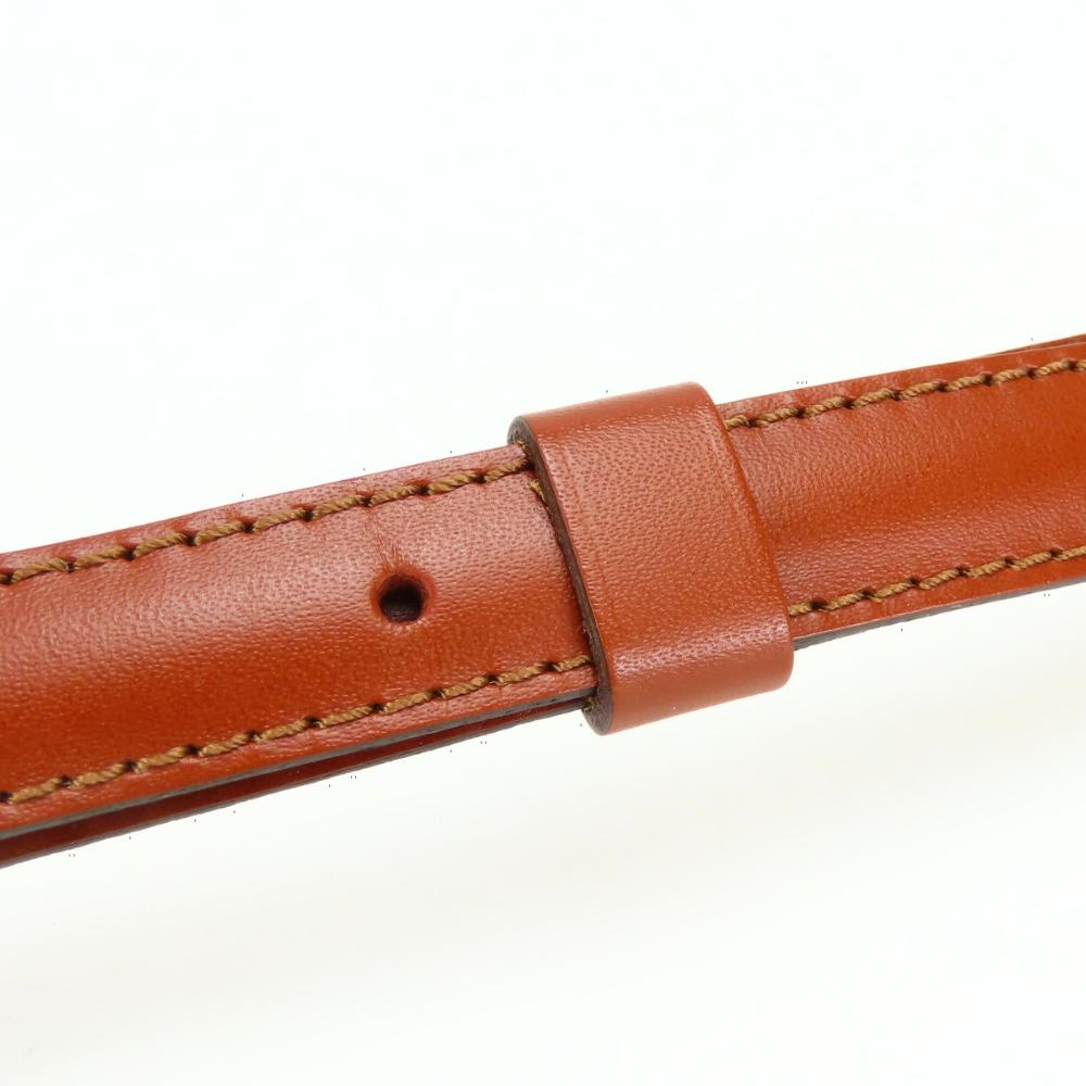 Used LOUIS VUITTON Shoulder Strap Leather Kenya Brown For Epi