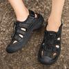 Mode Sommer Sandalen mit weicher Sohle Bequem und hochwertig Retro-Stil Freizeit Outdoor Strand Freizeit Business Büro Herrenschuhe