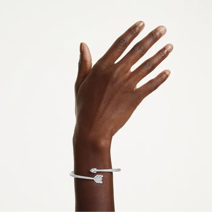Idyllia Arrow Rhodium Bangle Bracelet M 5737264