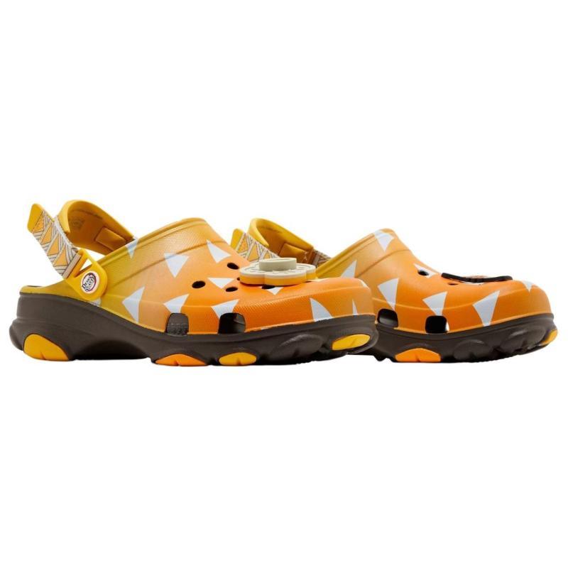 Crocs X Demon Slayer Sabots Tout Terrain Sandales Antidérapantes Unisexe Jaune