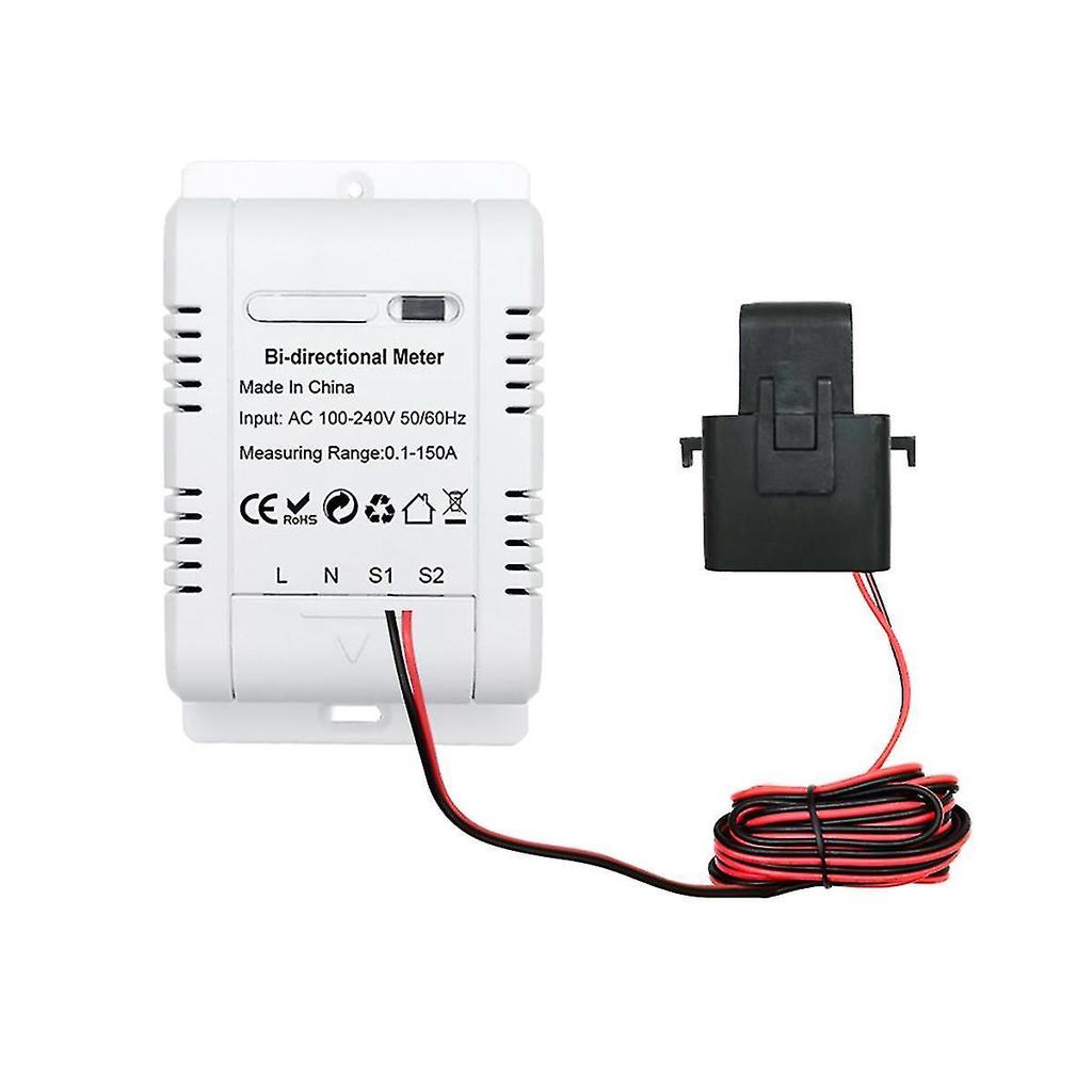 Solar Pv Bidirectional Two Way Zigbee Energy Meter With Clamp Current Sensor Tuya Kwh Monitor Autom