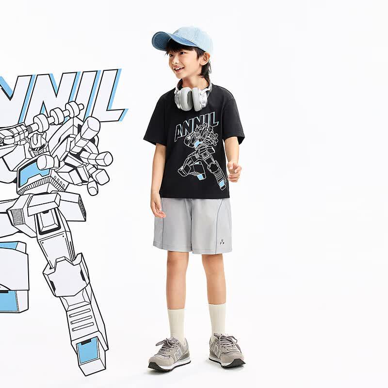 Annil Jungen Gewebte Sportshorts