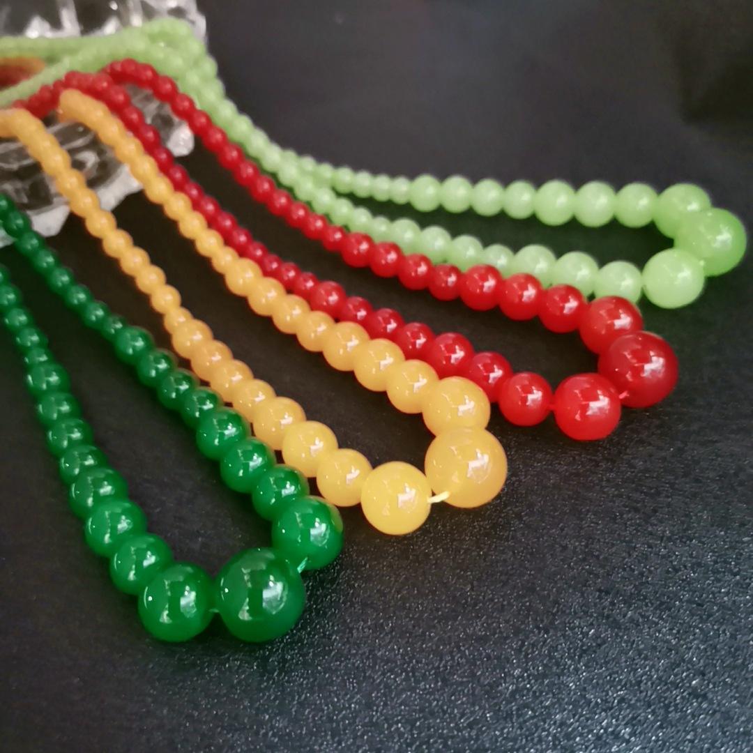 

Женское ожерелье-цепочка с хрустальной башней из красного агата, ожерелье из зеленого агата