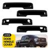 For -2024 Hole)BLACK Ford Covers F150(+Smartkey Door Rear Handle Front 4X