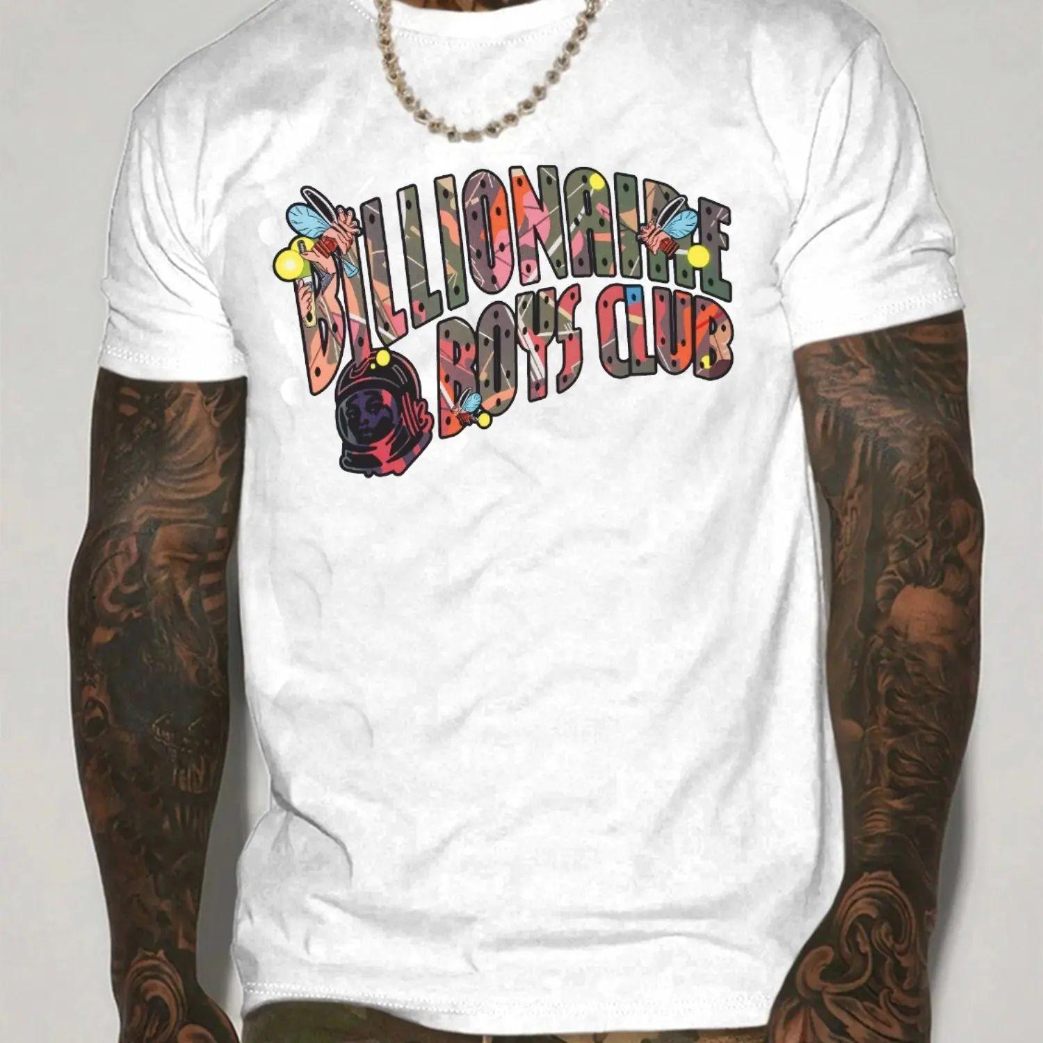 

American Trend Printed T-Shirt Billionaire Boys Club Casual Style Summer New Men s and Women s Retro Fashion Streetwear XXXXL