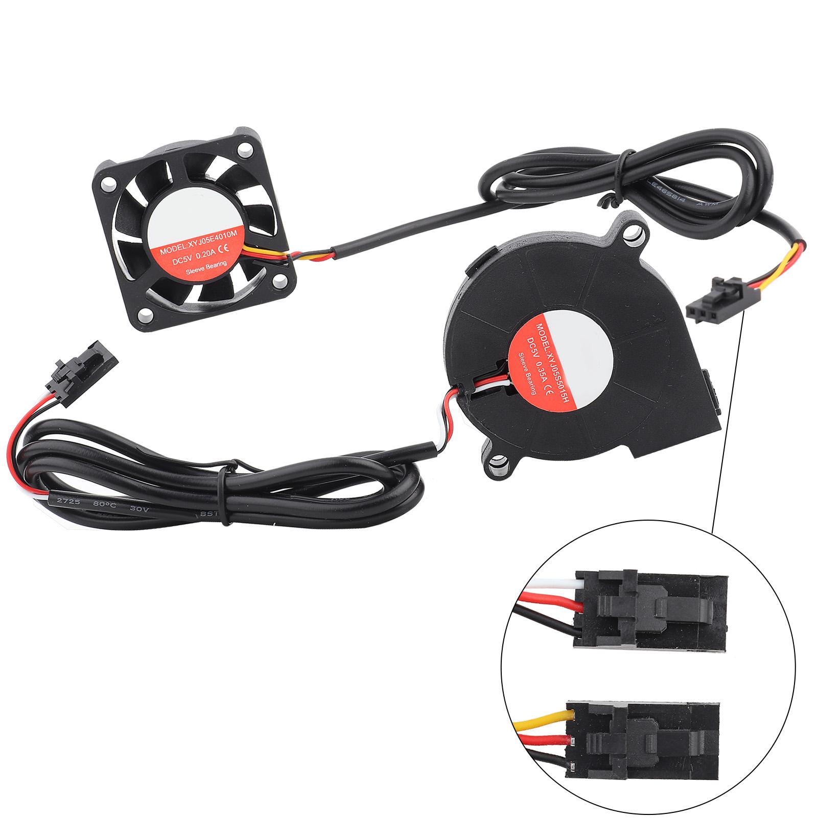 

DC Fan Turbo Fan Kit 3D Printer Accessories Electric Parts 5V for Prusa i3 MK3 3S MK2 2.5 5V