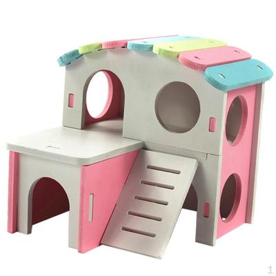 Kleintierhaus, Käfighaus, Spielzeug für Haustiere, Hamster, Meerschweinchen, Mäuse, Rosa