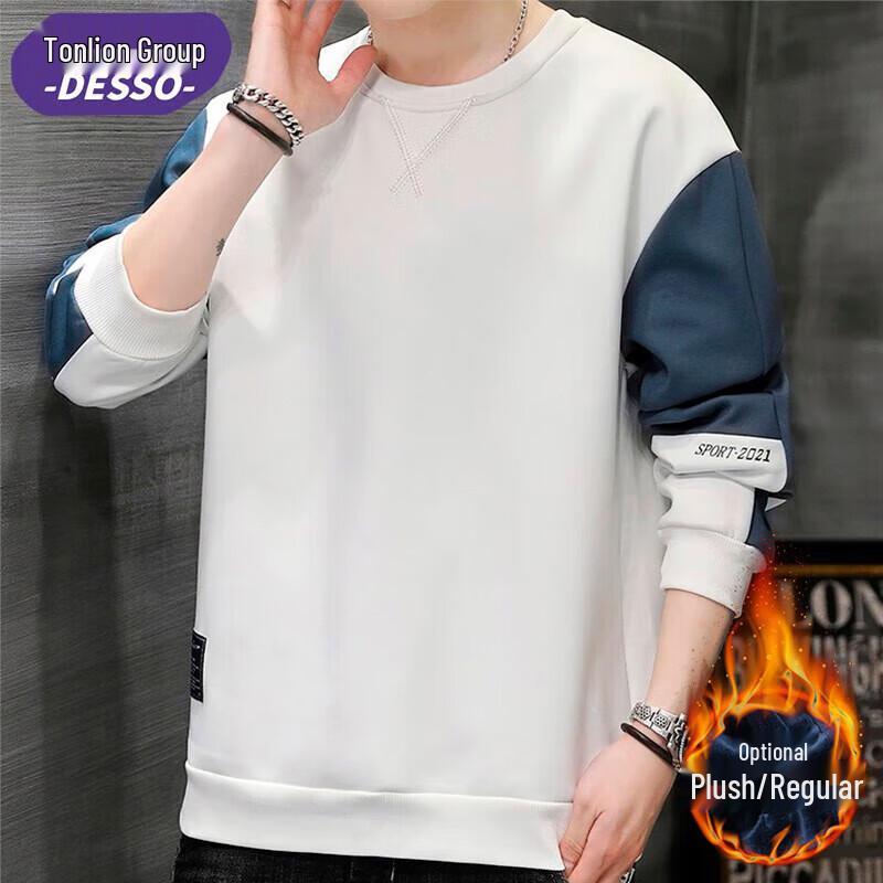 

DESSO Men s Casual Sports Round Neck Sweatshirt 3XL