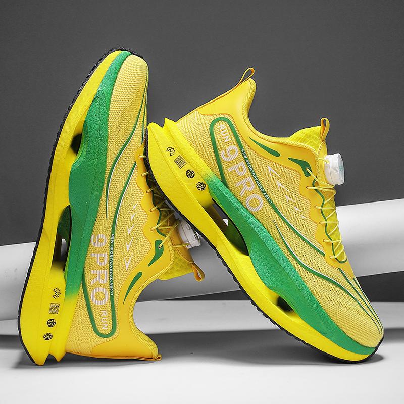 Men's sports shoes, lightweight carbon plate racing running shoes, winter shock absorption, anti slip, wear-resistant, breathabl