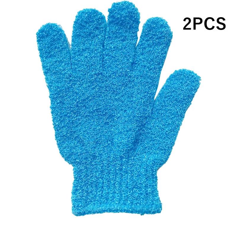 2pcs Exfoliating Gloves Bath Sponge Body Dead Skin Remover Bathroom Shower Brush Massager Scrub Exfoliator Magic Bathing