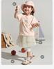 David Bella Girls' Pure Cotton T-shirt Summer New Children's Short-sleeved Top Baby Thin Bottom Shirt