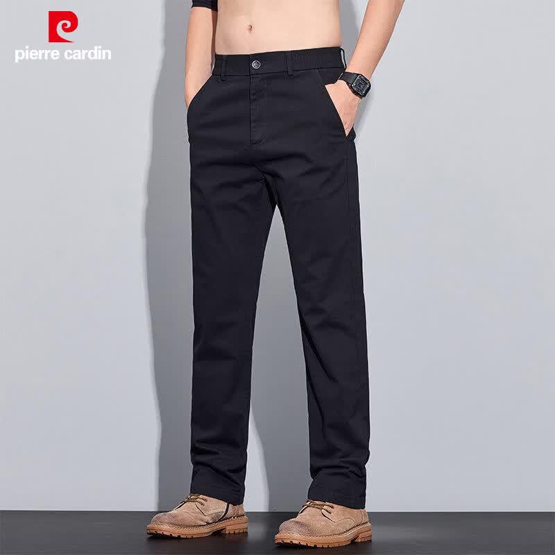 Pierre Cardin Men s Summer Elastic Straight Casual Trousers EU 35