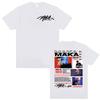 Rapper Maka Aura Tour Album 2025 T Shirts for Unisex Women Vintage Style Harajuku Street Tshirt Casual High Quality Cotton T Shirt