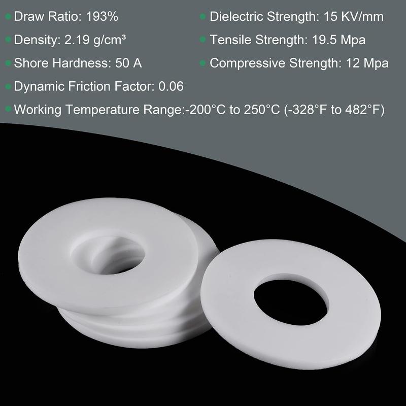 500Pc Boxed Plastic Nylon Flat Washer Plain Spacer Insulation Gasket Ring Assortment Kit Set M2 M2.5 M3 M4 M5 M6 M8 M10