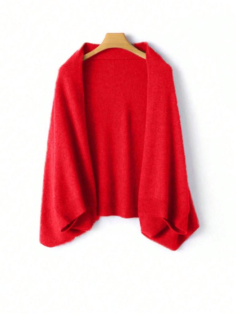 Chal Bufanda de Punto de Lana para Mujer Suave Cálido Punto Cárdigan Capa Envolventes Protección Hombro Cuello Pashminas Bufandas Doble Uso