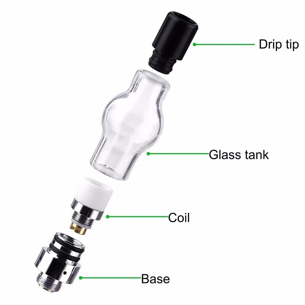 1Set USB Charging Rosin Atomizer Thickened Glass Alloy Steel PCB Short Circuit Detector 90x11mm Rechargeable Battery