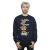 Disney Mens Mickey Mouse Presents All For Me Sweatshirt