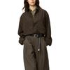 UNIQLO Fashionable Retro Commuter Loose Comfortable Casual Plaid Long Sleeve Shirt Unisex shirts 488793-36