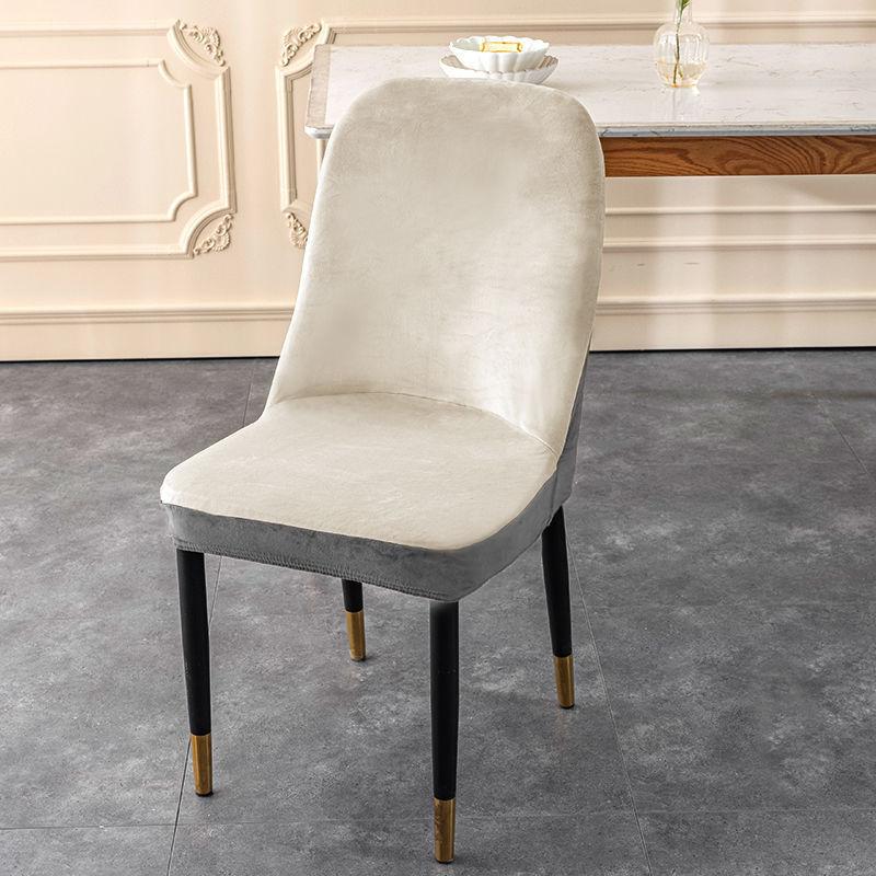 Thickened Chair Cover Elastic Arc Shape Dirt-resistant Dining Chair Cover Prevent Cat Scratches Easy To Remove and Wash Without Deformation.