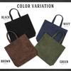 PHLOX Tote Genuine A4 Bag, Men's, Small, Casual, Leather, Size, Plain, Popular, Lightweight, Vertical, Leather, Suede, Sub-Bag (Green)