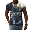 3D Casual Wolf Print T Shirt Men Women Summer Animal Tee Man O Neck Short Sleeve Loose Tops Breathable Couples T Shirts
