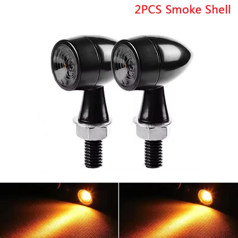 Motorcycle LED Turn Signal Light Bullet Clignotant Moto Flasher Lamp Mini LED Turn Signal Lights 12V 8mm Moto Indicator Blinker