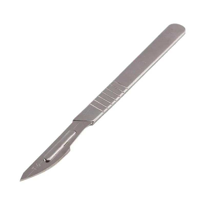 10 ks Čepele chirurgického skalpelu z uhlíkové oceli Dláto Nástroj pro pitvu PCB + 1 ks Rukojeť