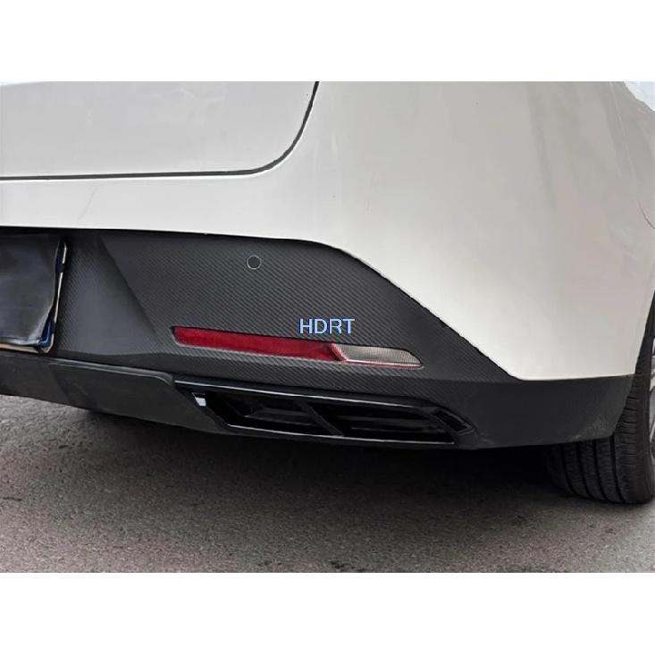 Fit For Changan Lamore/Eado 3th  + Car Style Rear Bumper Lip Exhaust Pipe Tail Throat Cover Protector Decoration Accessories