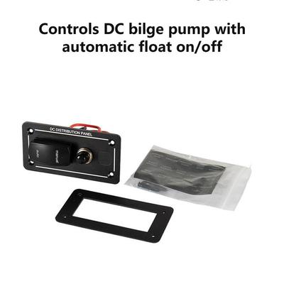 12V 24V Marine Automatic Shut Off Device Bilge Pump Rocker Switch Auto/Manual Bilge Pump Switch Panel for Boat Yacht