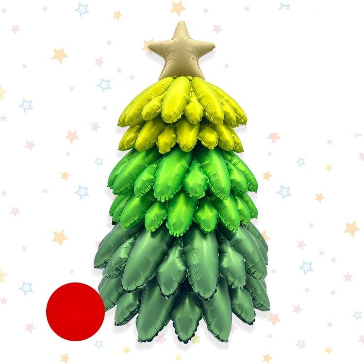 3D DIY Christmas Tree Aluminum Foil Balloon Splicing Christmas Tree Balloon Christmas Decoration Christmas 2026 Supplies