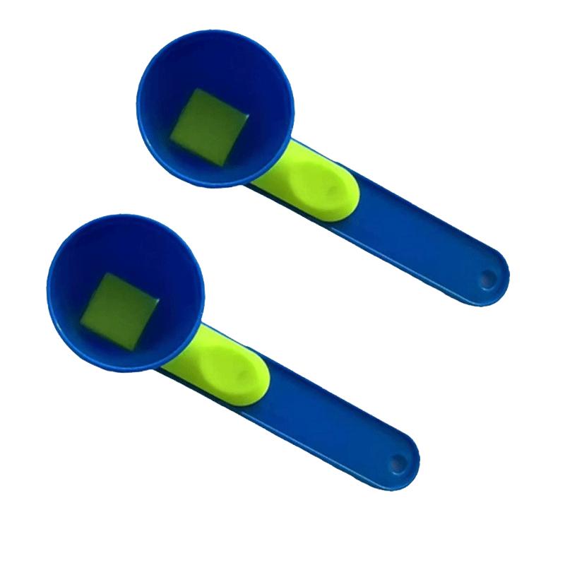 2 In 1 Sliding Measuring Scoop with Funnel Kitchen Spoons Funnel Scoop for Coffee Measuring Protein Powder Funnel for Coffee