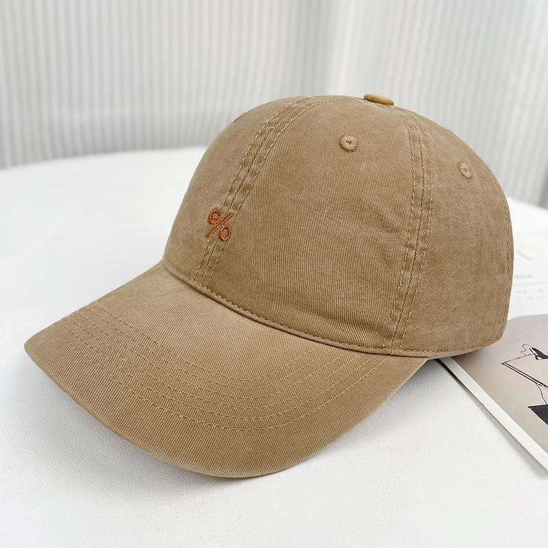 Big Head Circumference Simple Embroidery Baseball Cap Children'S Summer Visor Couple Versatile Face Small Cap Men