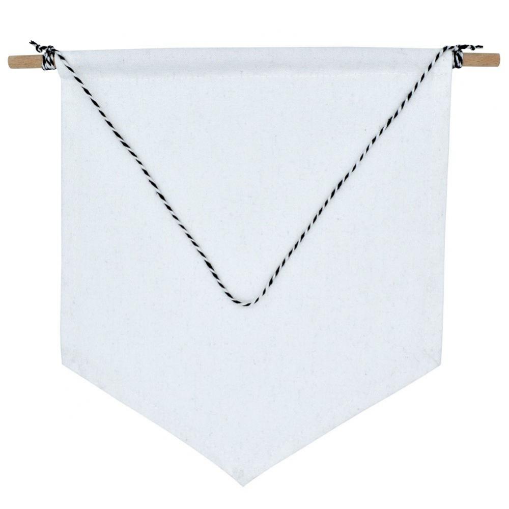 Nordic Style Blank Cotton Brooch Pin Badge Holder Wall Display Pennant Lapels Collection Canvas Bunting Kids Room Ornament