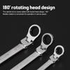 Automatic Fast And Labor-Saving Dual-Use Open-Ended Universal 72-Tooth Ratchet Wrench Movable Head Open Plummer