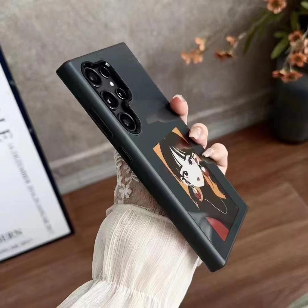 Available Samsung S24 Ultra Protective Case with Four-Color E-Ink Screen, NFC, Screen Mirroring, DIY Options, and Drop Protection.