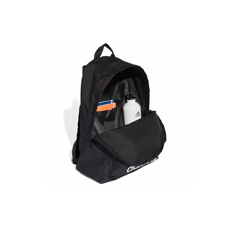 adidas Classic Logo Polyester Backpack Unisex Backpacks Black FS8332