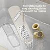 Portable 3in1 Garlic Ginger Grinder Manual Kitchen Gadget Garlic Press Mini Garlic Mashing for Crushing Spices Herbs Garlic