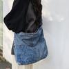 Lässige Denim-Tasche, weibliche Studenten-Umhängetasche, Jugend-Umhängetasche
