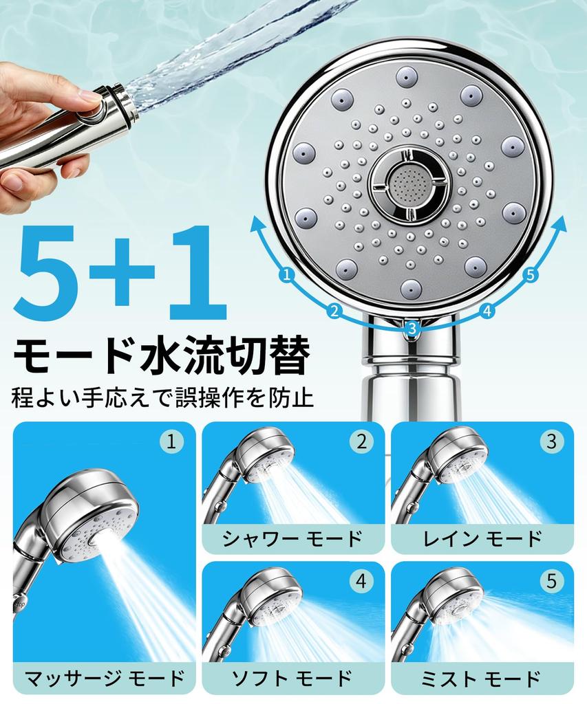 SANYCASA Shower Head Bubble Mist Chlorine Nano Bubble Shower Head with Handheld Water Water High Water Pressure Pore Mist Shower Warm Gentle on Water
