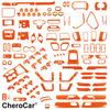 Orange for 21-25 Ford Bronco Full Car Interior Accessories Decor Trim Cover Kit