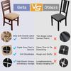 Stain Resistant Dining Chair Covers Waterproof Oil-proof Seat Protector Pet Claw Resistant Scratch Resistant